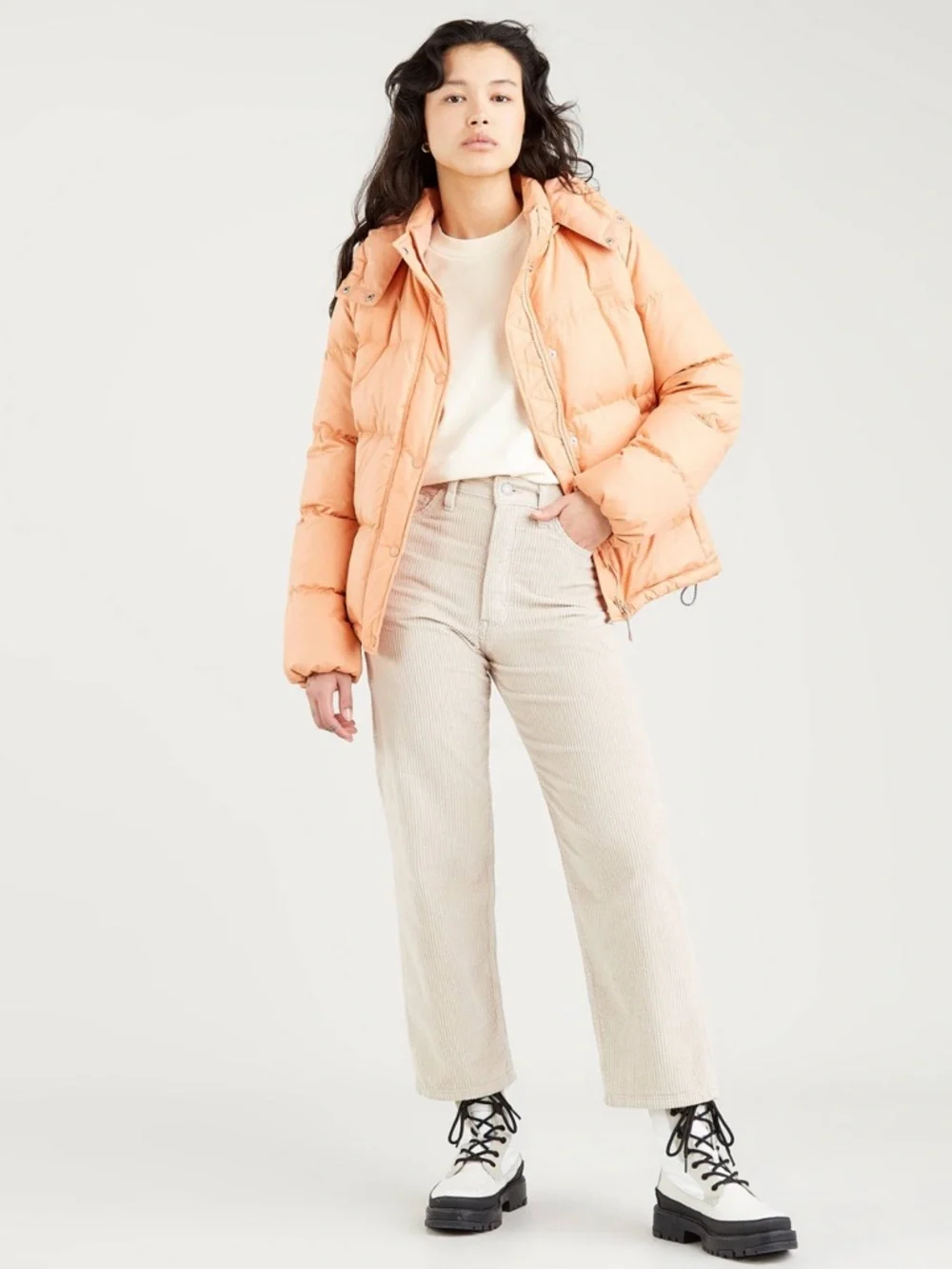 NWT Levi's Premium RIBCAGE STRAIGHT ANKLE CORDUROY WOMEN'S PANTS Sz 31x27 - Picture 4 of 13